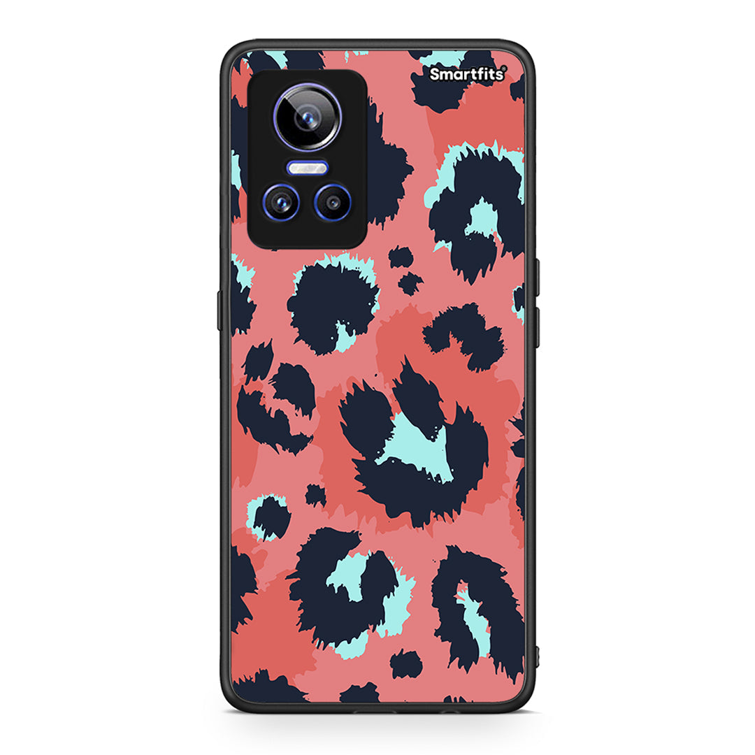 22 - Realme GT Neo 3 Pink Leopard Animal case, cover, bumper