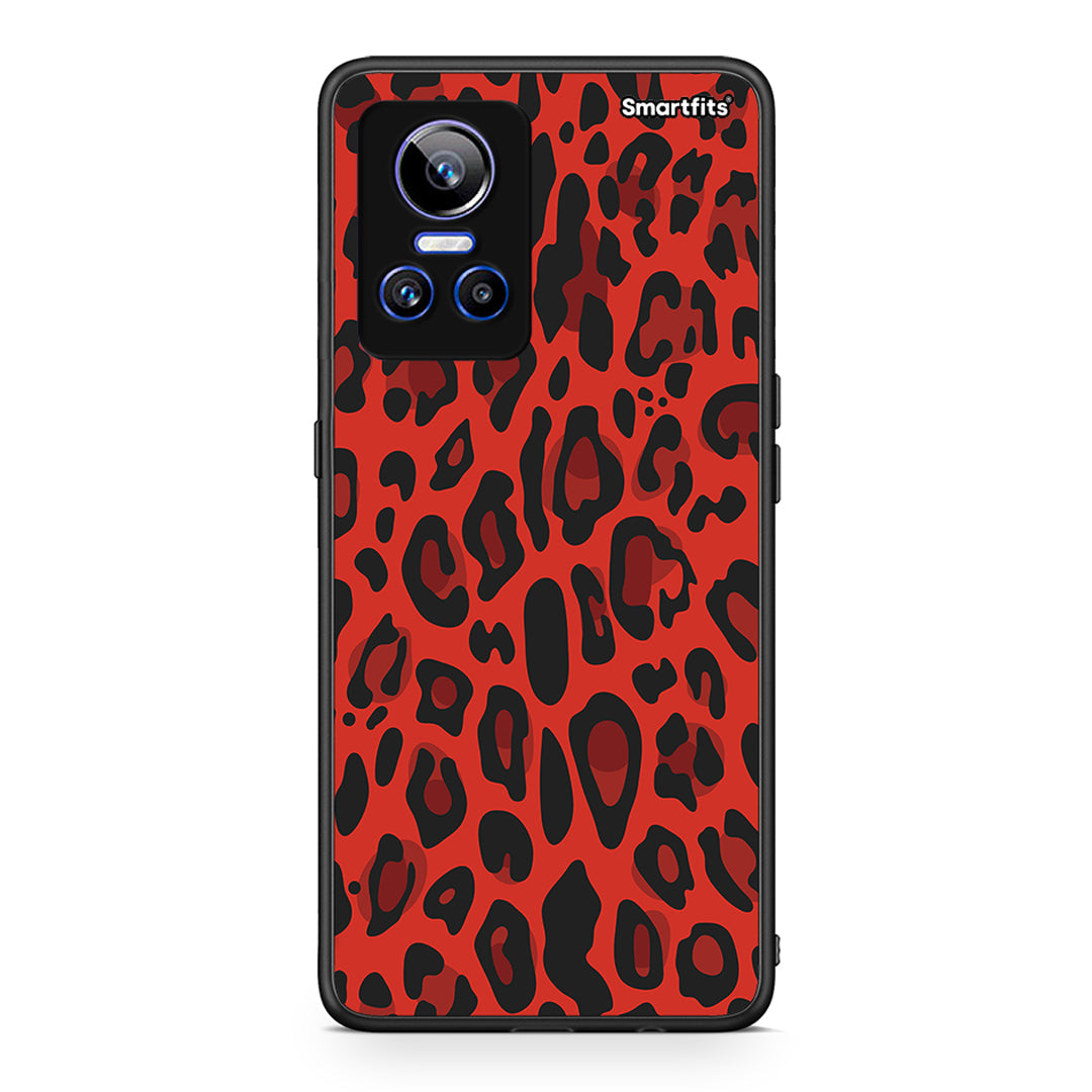 4 - Realme GT Neo 3 Red Leopard Animal case, cover, bumper