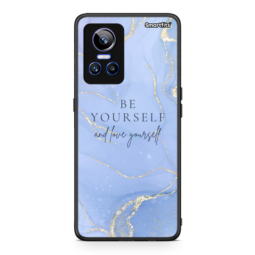 Realme GT Neo 3 Be Yourself θήκη από τη Smartfits με σχέδιο στο πίσω μέρος και μαύρο περίβλημα | Smartphone case with colorful back and black bezels by Smartfits