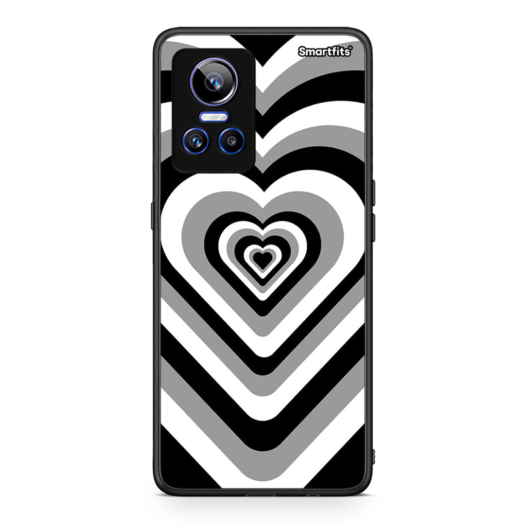 Realme GT Neo 3 Black Hearts θήκη από τη Smartfits με σχέδιο στο πίσω μέρος και μαύρο περίβλημα | Smartphone case with colorful back and black bezels by Smartfits