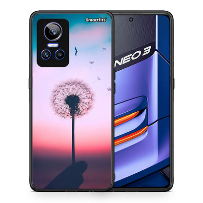 Θήκη Realme GT Neo 3 Wish Boho από τη Smartfits με σχέδιο στο πίσω μέρος και μαύρο περίβλημα | Realme GT Neo 3 Wish Boho case with colorful back and black bezels
