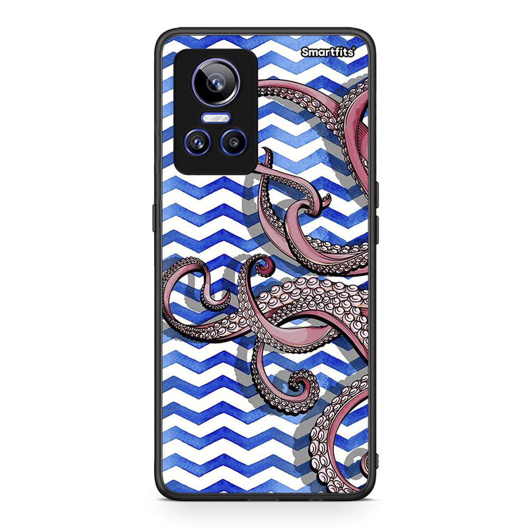 Realme GT Neo 3 Chevron Devilfish θήκη από τη Smartfits με σχέδιο στο πίσω μέρος και μαύρο περίβλημα | Smartphone case with colorful back and black bezels by Smartfits