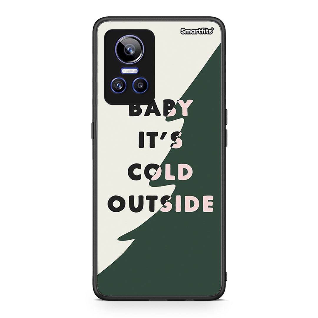 Realme GT Neo 3 Cold Outside θήκη από τη Smartfits με σχέδιο στο πίσω μέρος και μαύρο περίβλημα | Smartphone case with colorful back and black bezels by Smartfits