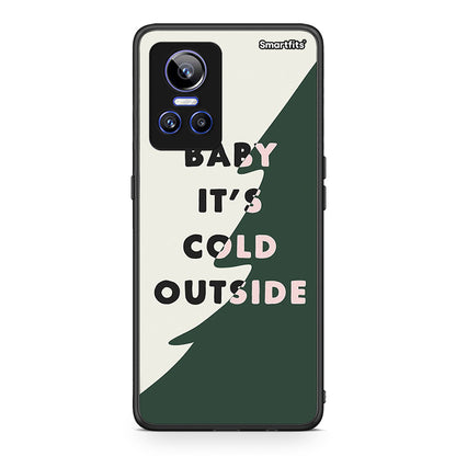 Realme GT Neo 3 Cold Outside θήκη από τη Smartfits με σχέδιο στο πίσω μέρος και μαύρο περίβλημα | Smartphone case with colorful back and black bezels by Smartfits