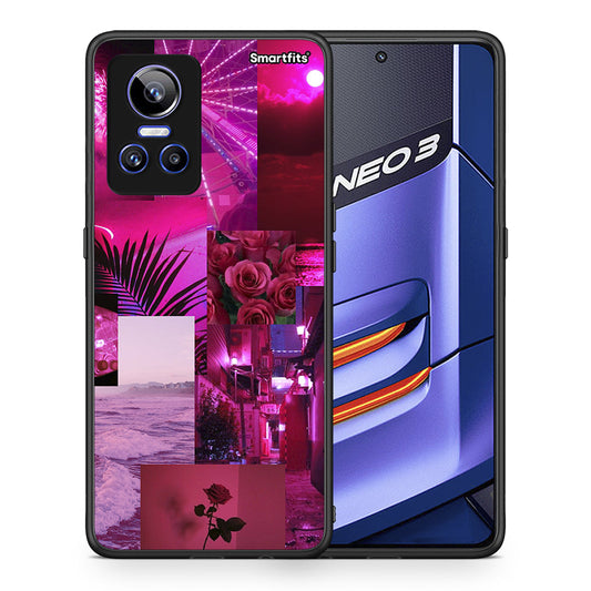 Collage Red Roses - Realme GT Neo 3 θήκη