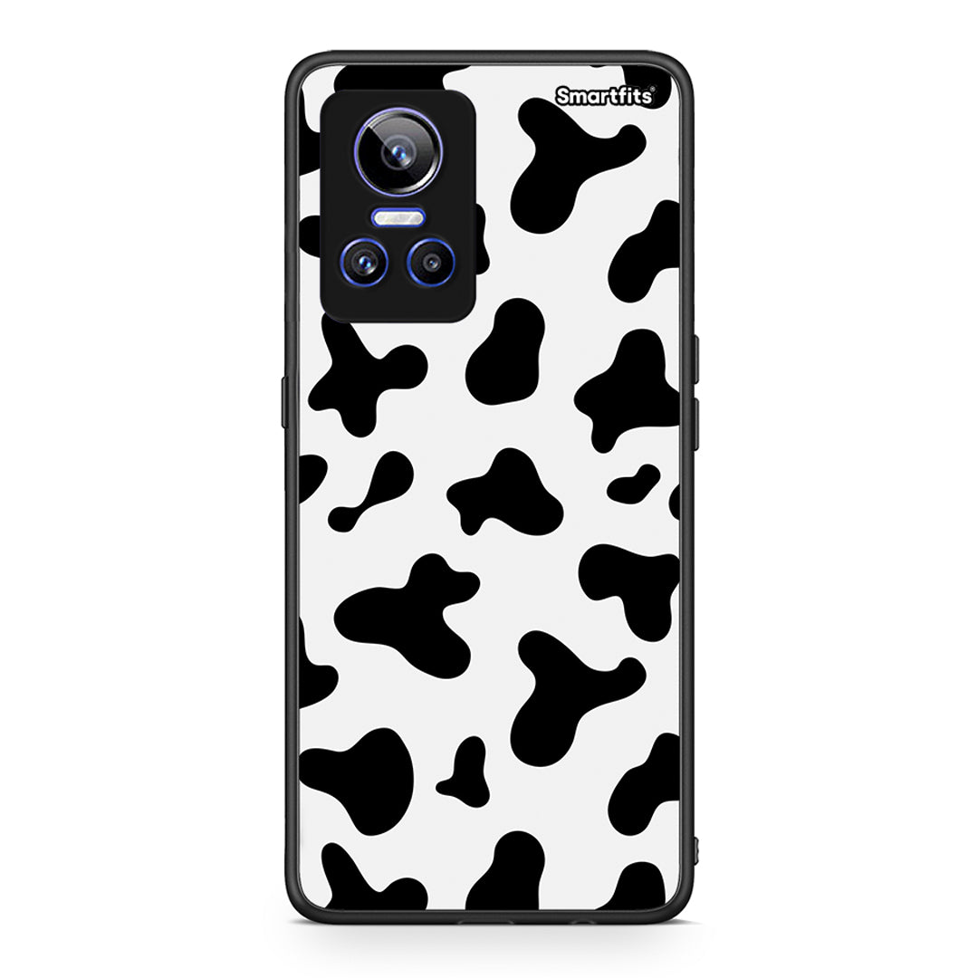 Realme GT Neo 3 Cow Print θήκη από τη Smartfits με σχέδιο στο πίσω μέρος και μαύρο περίβλημα | Smartphone case with colorful back and black bezels by Smartfits