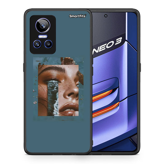 Θήκη Realme GT Neo 3 Cry An Ocean από τη Smartfits με σχέδιο στο πίσω μέρος και μαύρο περίβλημα | Realme GT Neo 3 Cry An Ocean case with colorful back and black bezels