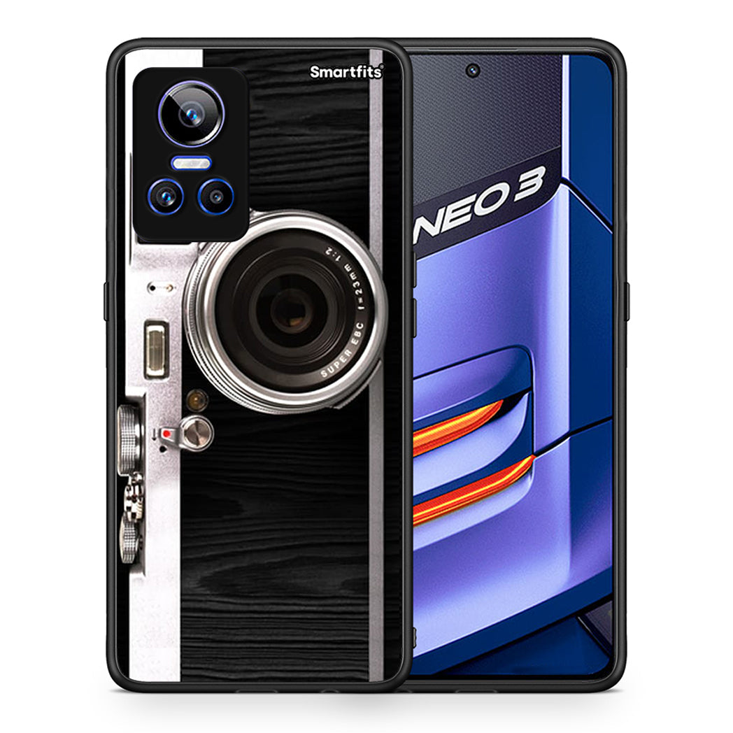 Θήκη Realme GT Neo 3 Emily In Paris από τη Smartfits με σχέδιο στο πίσω μέρος και μαύρο περίβλημα | Realme GT Neo 3 Emily In Paris case with colorful back and black bezels