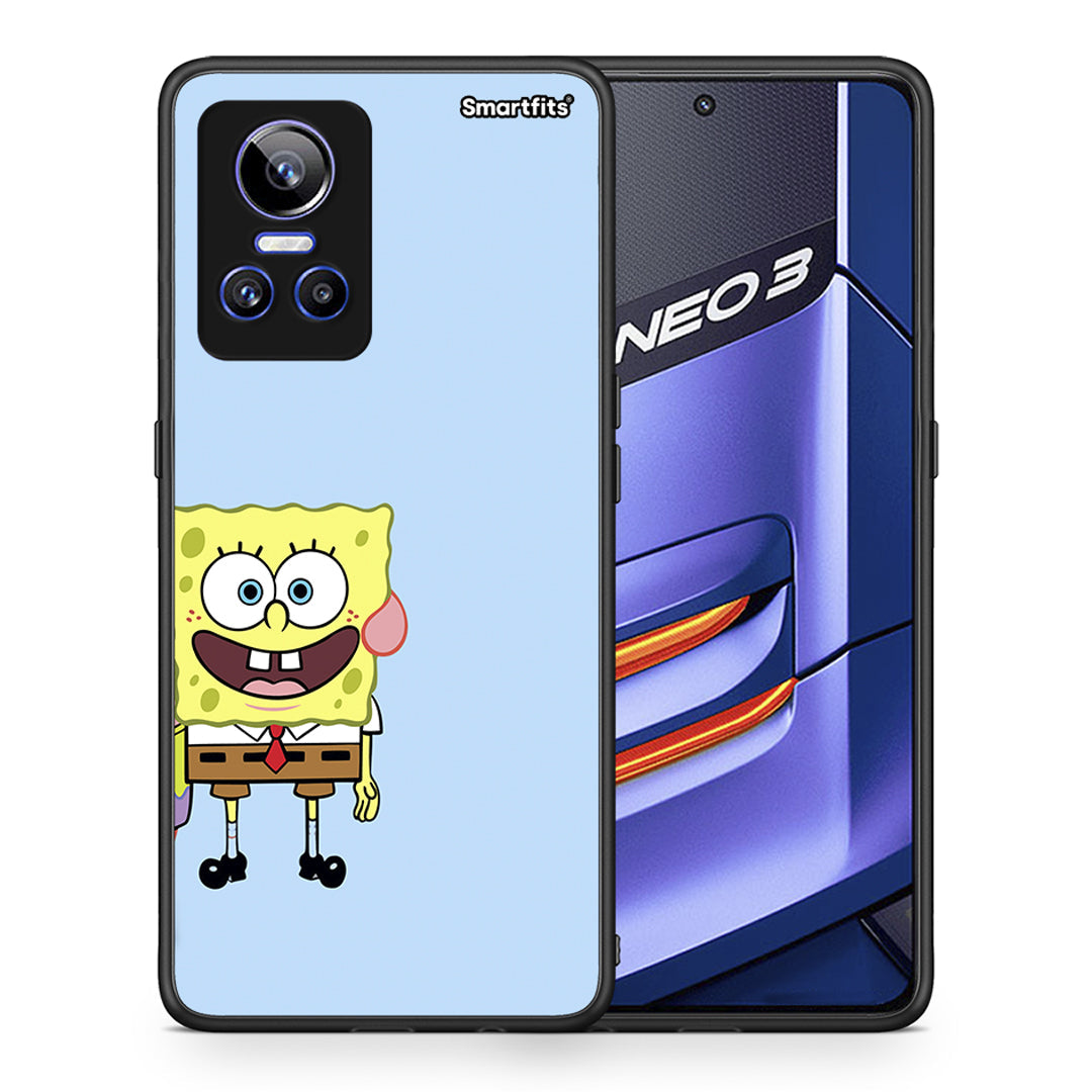 Θήκη Realme GT Neo 3 Friends Bob από τη Smartfits με σχέδιο στο πίσω μέρος και μαύρο περίβλημα | Realme GT Neo 3 Friends Bob case with colorful back and black bezels