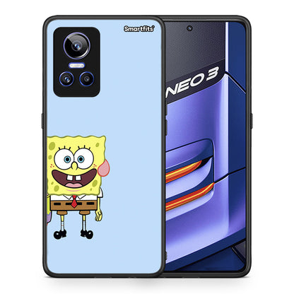 Θήκη Realme GT Neo 3 Friends Bob από τη Smartfits με σχέδιο στο πίσω μέρος και μαύρο περίβλημα | Realme GT Neo 3 Friends Bob case with colorful back and black bezels