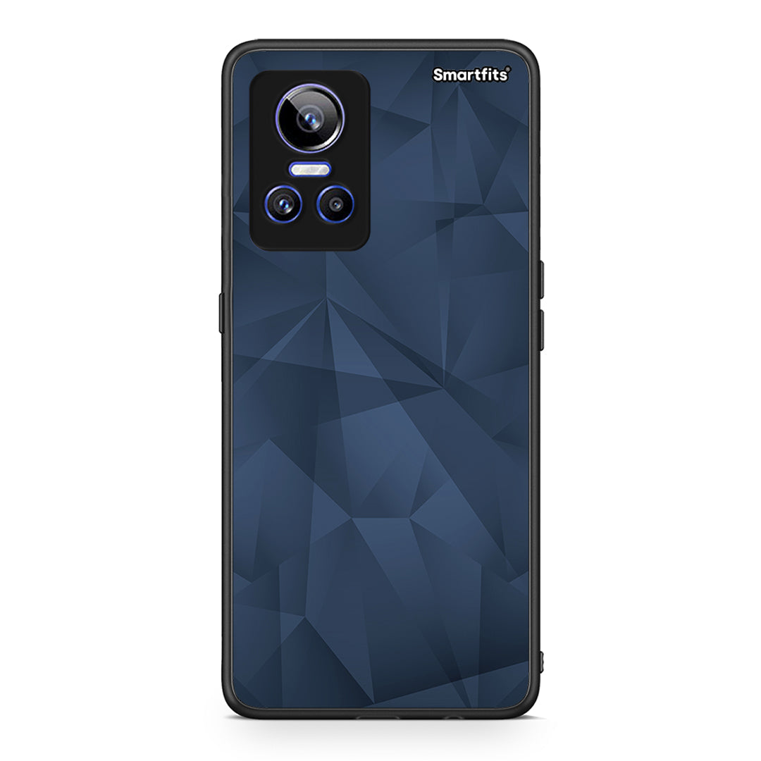 39 - Realme GT Neo 3 Blue Abstract Geometric case, cover, bumper