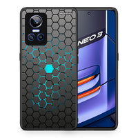 Thumbnail for Θήκη Realme GT Neo 3 Hexagonal Geometric από τη Smartfits με σχέδιο στο πίσω μέρος και μαύρο περίβλημα | Realme GT Neo 3 Hexagonal Geometric case with colorful back and black bezels