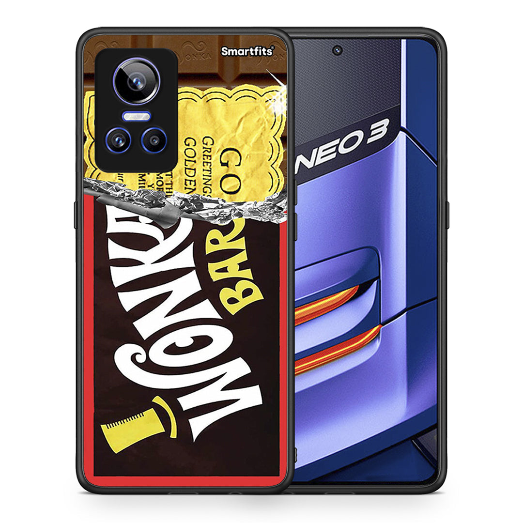 Θήκη Realme GT Neo 3 Golden Ticket από τη Smartfits με σχέδιο στο πίσω μέρος και μαύρο περίβλημα | Realme GT Neo 3 Golden Ticket case with colorful back and black bezels