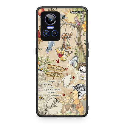 Realme GT Neo 3 Happy Friends θήκη από τη Smartfits με σχέδιο στο πίσω μέρος και μαύρο περίβλημα | Smartphone case with colorful back and black bezels by Smartfits