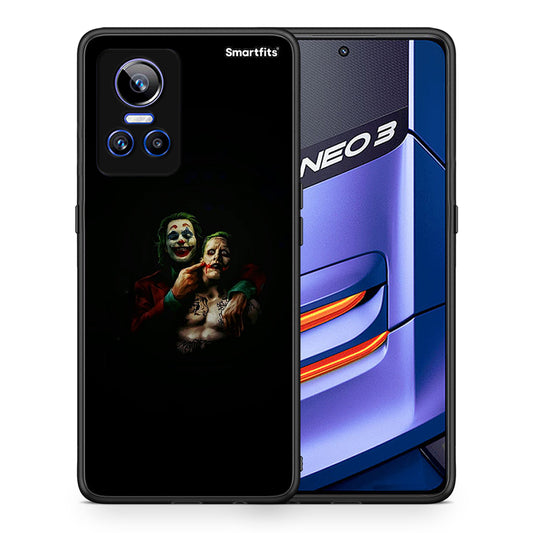 Θήκη Realme GT Neo 3 Clown Hero από τη Smartfits με σχέδιο στο πίσω μέρος και μαύρο περίβλημα | Realme GT Neo 3 Clown Hero case with colorful back and black bezels