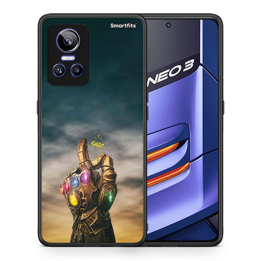 Θήκη Realme GT Neo 3 Infinity Snap από τη Smartfits με σχέδιο στο πίσω μέρος και μαύρο περίβλημα | Realme GT Neo 3 Infinity Snap case with colorful back and black bezels