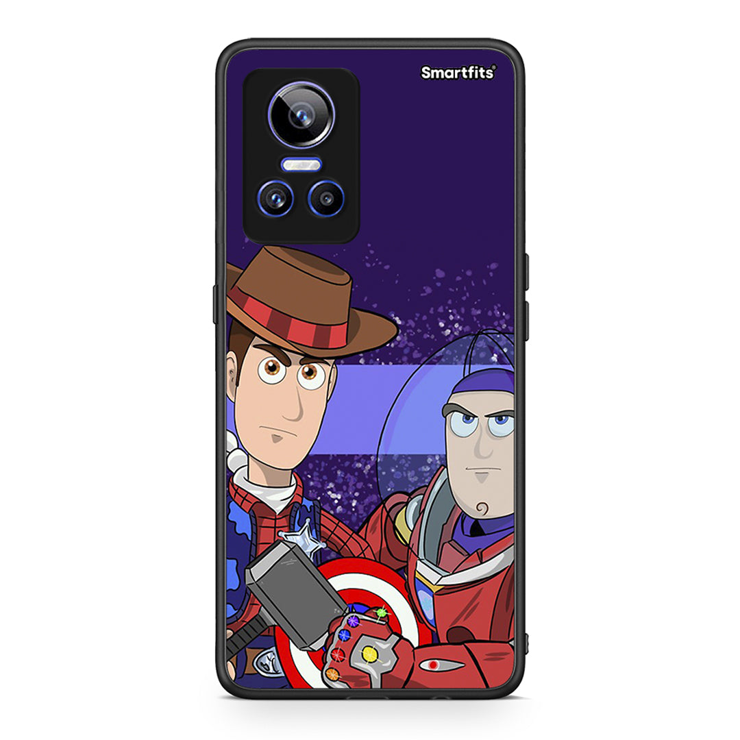 Realme GT Neo 3 Infinity Story θήκη από τη Smartfits με σχέδιο στο πίσω μέρος και μαύρο περίβλημα | Smartphone case with colorful back and black bezels by Smartfits