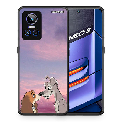 Θήκη Realme GT Neo 3 Lady And Tramp από τη Smartfits με σχέδιο στο πίσω μέρος και μαύρο περίβλημα | Realme GT Neo 3 Lady And Tramp case with colorful back and black bezels