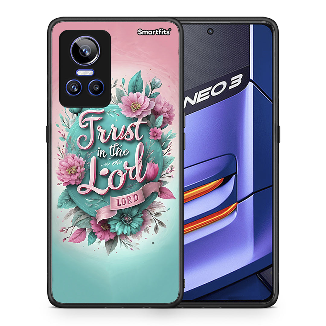 Θήκη Realme GT Neo 3 Lord Trust από τη Smartfits με σχέδιο στο πίσω μέρος και μαύρο περίβλημα | Realme GT Neo 3 Lord Trust case with colorful back and black bezels