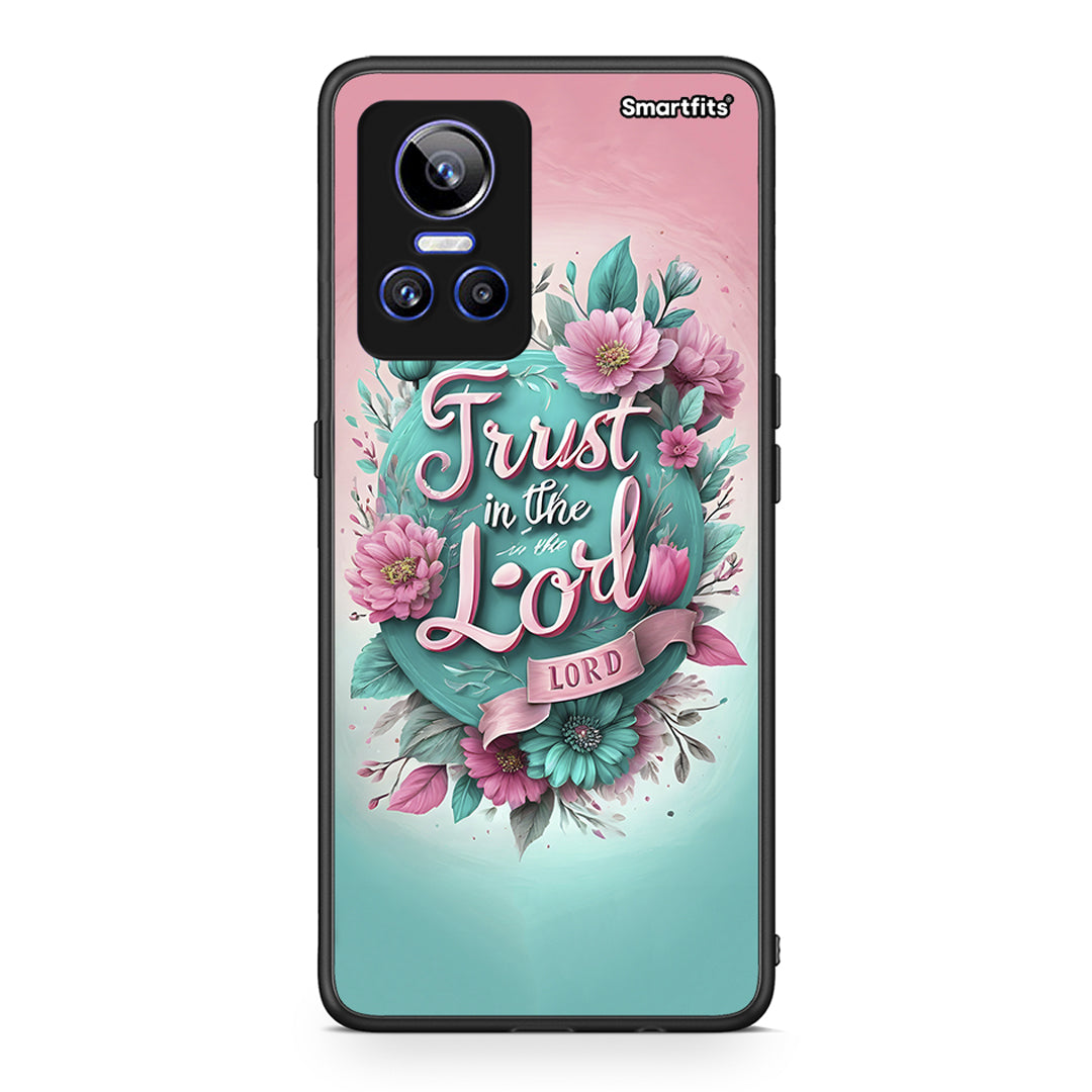 Realme GT Neo 3 Lord Trust θήκη από τη Smartfits με σχέδιο στο πίσω μέρος και μαύρο περίβλημα | Smartphone case with colorful back and black bezels by Smartfits