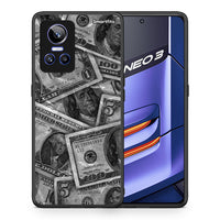 Thumbnail for Θήκη Realme GT Neo 3 Money Dollars από τη Smartfits με σχέδιο στο πίσω μέρος και μαύρο περίβλημα | Realme GT Neo 3 Money Dollars case with colorful back and black bezels