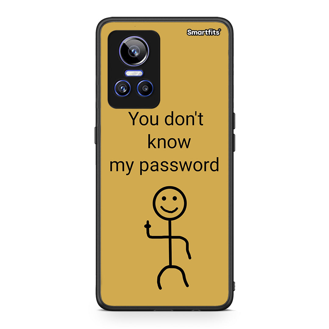 Realme GT Neo 3 My Password Θήκη από τη Smartfits με σχέδιο στο πίσω μέρος και μαύρο περίβλημα | Smartphone case with colorful back and black bezels by Smartfits
