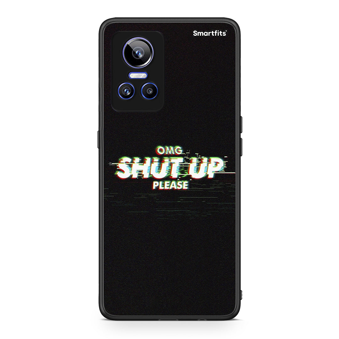 Realme GT Neo 3 OMG ShutUp θήκη από τη Smartfits με σχέδιο στο πίσω μέρος και μαύρο περίβλημα | Smartphone case with colorful back and black bezels by Smartfits