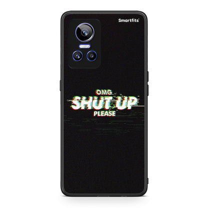 Realme GT Neo 3 OMG ShutUp θήκη από τη Smartfits με σχέδιο στο πίσω μέρος και μαύρο περίβλημα | Smartphone case with colorful back and black bezels by Smartfits