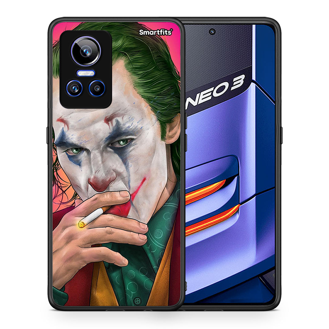 Θήκη Realme GT Neo 3 JokesOnU PopArt από τη Smartfits με σχέδιο στο πίσω μέρος και μαύρο περίβλημα | Realme GT Neo 3 JokesOnU PopArt case with colorful back and black bezels