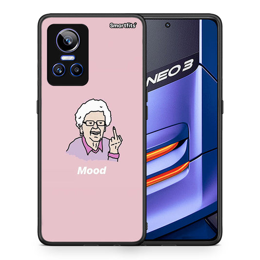 Θήκη Realme GT Neo 3 Mood PopArt από τη Smartfits με σχέδιο στο πίσω μέρος και μαύρο περίβλημα | Realme GT Neo 3 Mood PopArt case with colorful back and black bezels