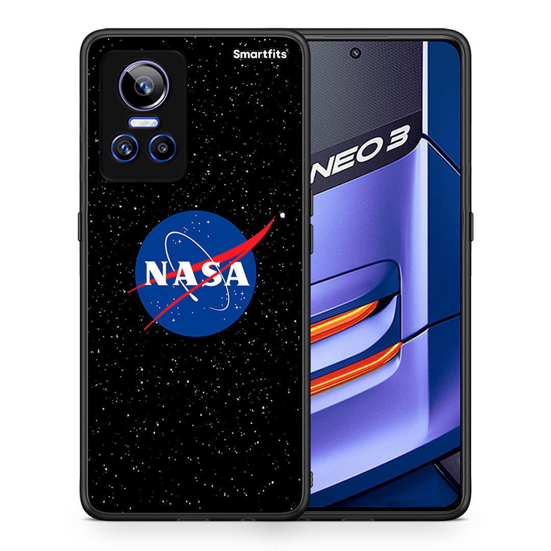 Θήκη Realme GT Neo 3 NASA PopArt από τη Smartfits με σχέδιο στο πίσω μέρος και μαύρο περίβλημα | Realme GT Neo 3 NASA PopArt case with colorful back and black bezels
