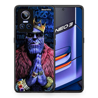 Thumbnail for Θήκη Realme GT Neo 3 Thanos PopArt από τη Smartfits με σχέδιο στο πίσω μέρος και μαύρο περίβλημα | Realme GT Neo 3 Thanos PopArt case with colorful back and black bezels