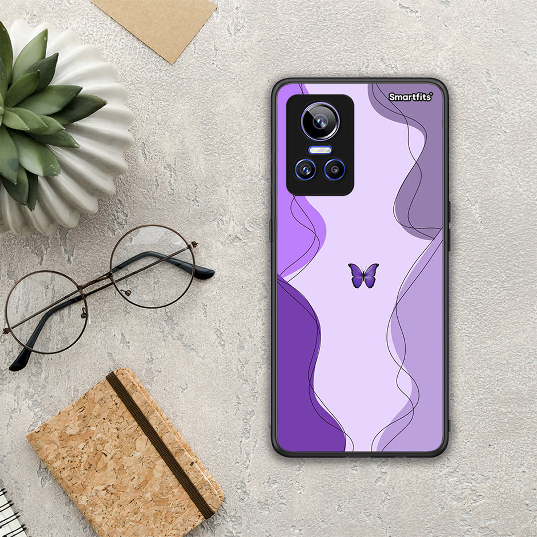 Purple Mariposa - Realme GT Neo 3 θήκη