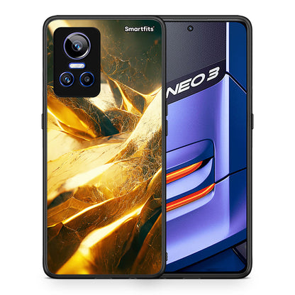 Θήκη Realme GT Neo 3 Real Gold από τη Smartfits με σχέδιο στο πίσω μέρος και μαύρο περίβλημα | Realme GT Neo 3 Real Gold case with colorful back and black bezels