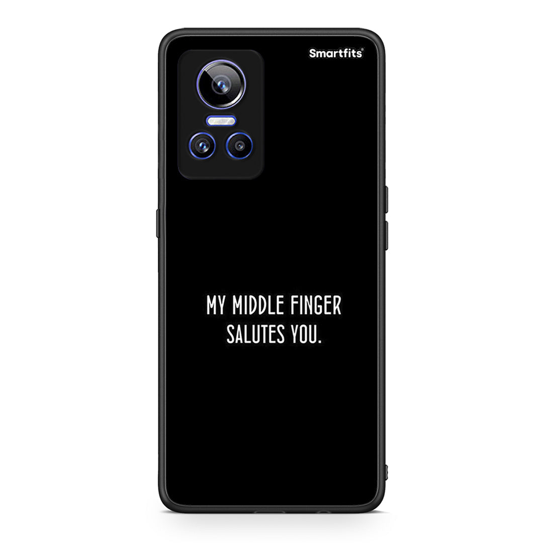 Realme GT Neo 3 Salute θήκη από τη Smartfits με σχέδιο στο πίσω μέρος και μαύρο περίβλημα | Smartphone case with colorful back and black bezels by Smartfits