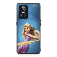 Thumbnail for Realme GT Neo 3 Tangled 2 Θήκη Αγίου Βαλεντίνου από τη Smartfits με σχέδιο στο πίσω μέρος και μαύρο περίβλημα | Smartphone case with colorful back and black bezels by Smartfits