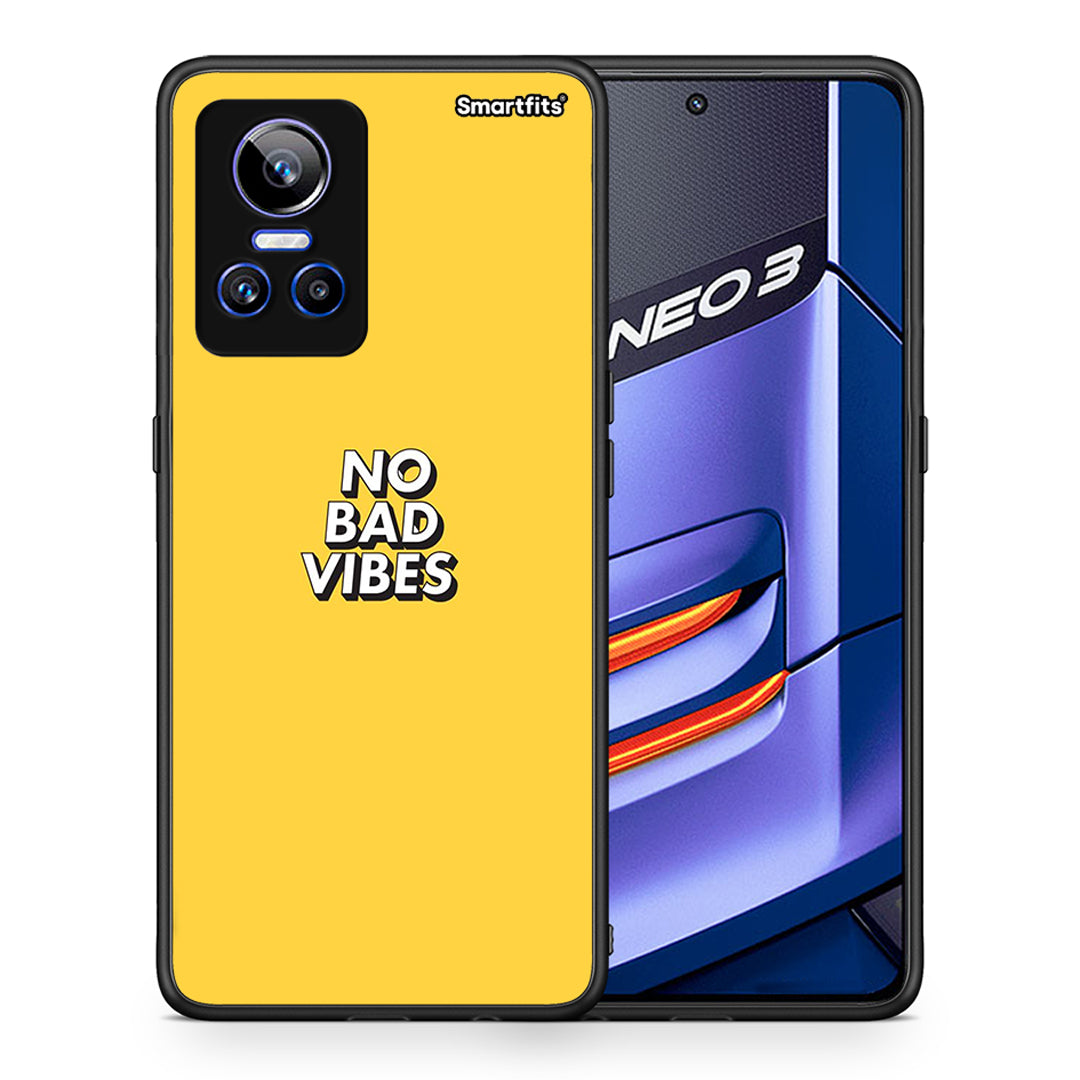 Θήκη Realme GT Neo 3 Vibes Text από τη Smartfits με σχέδιο στο πίσω μέρος και μαύρο περίβλημα | Realme GT Neo 3 Vibes Text case with colorful back and black bezels