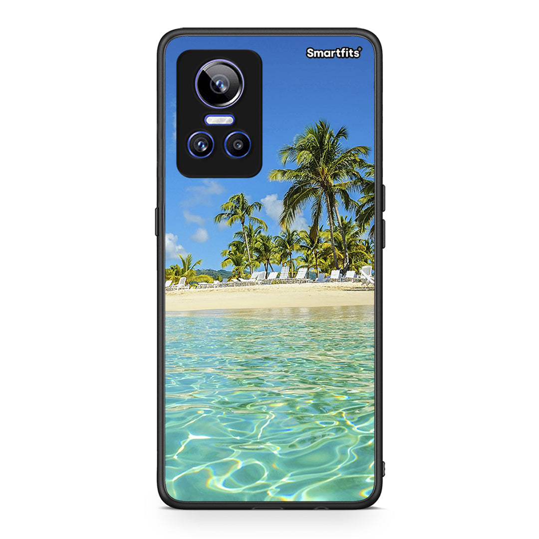 Realme GT Neo 3 Tropical Vibes Θήκη από τη Smartfits με σχέδιο στο πίσω μέρος και μαύρο περίβλημα | Smartphone case with colorful back and black bezels by Smartfits