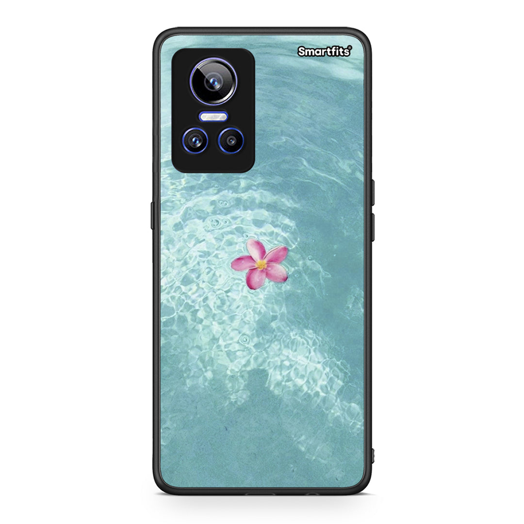 Realme GT Neo 3 Water Flower Θήκη από τη Smartfits με σχέδιο στο πίσω μέρος και μαύρο περίβλημα | Smartphone case with colorful back and black bezels by Smartfits
