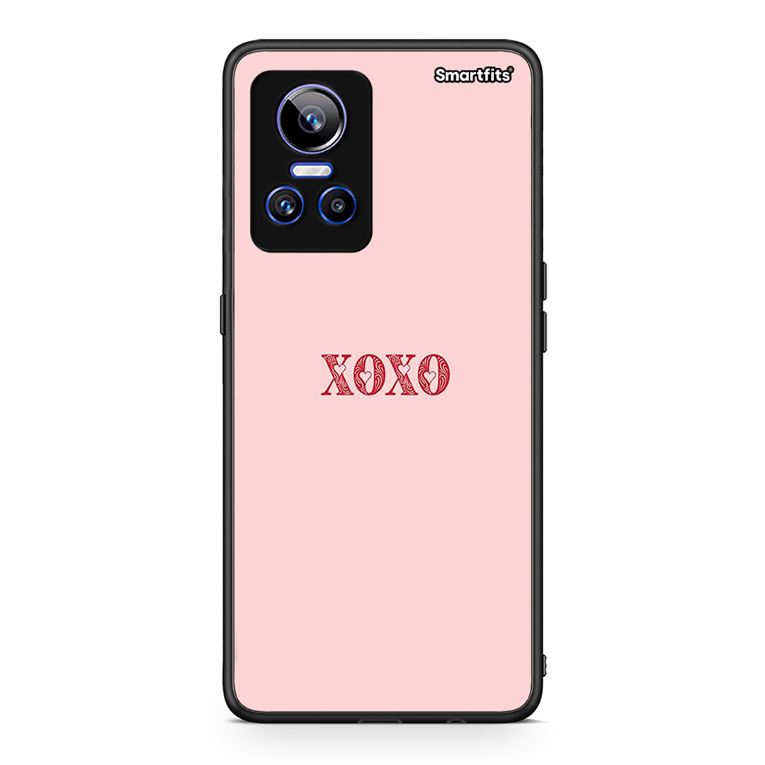 Realme GT Neo 3 XOXO Love θήκη από τη Smartfits με σχέδιο στο πίσω μέρος και μαύρο περίβλημα | Smartphone case with colorful back and black bezels by Smartfits