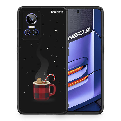 Θήκη Realme GT Neo 3 Xmas Bathing από τη Smartfits με σχέδιο στο πίσω μέρος και μαύρο περίβλημα | Realme GT Neo 3 Xmas Bathing case with colorful back and black bezels