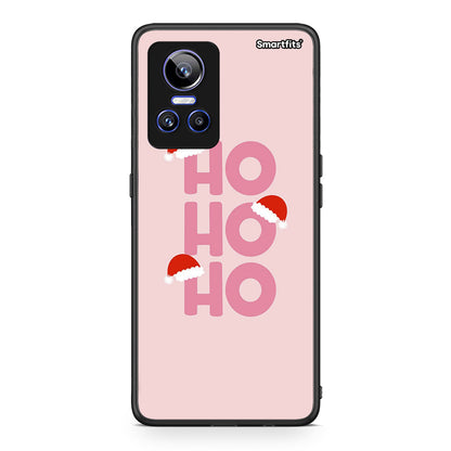 Realme GT Neo 3 Xmas Ho Ho Ho θήκη από τη Smartfits με σχέδιο στο πίσω μέρος και μαύρο περίβλημα | Smartphone case with colorful back and black bezels by Smartfits