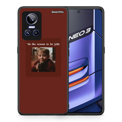 Θήκη Realme GT Neo 3 Xmas Ultimate Spirit από τη Smartfits με σχέδιο στο πίσω μέρος και μαύρο περίβλημα | Realme GT Neo 3 Xmas Ultimate Spirit case with colorful back and black bezels