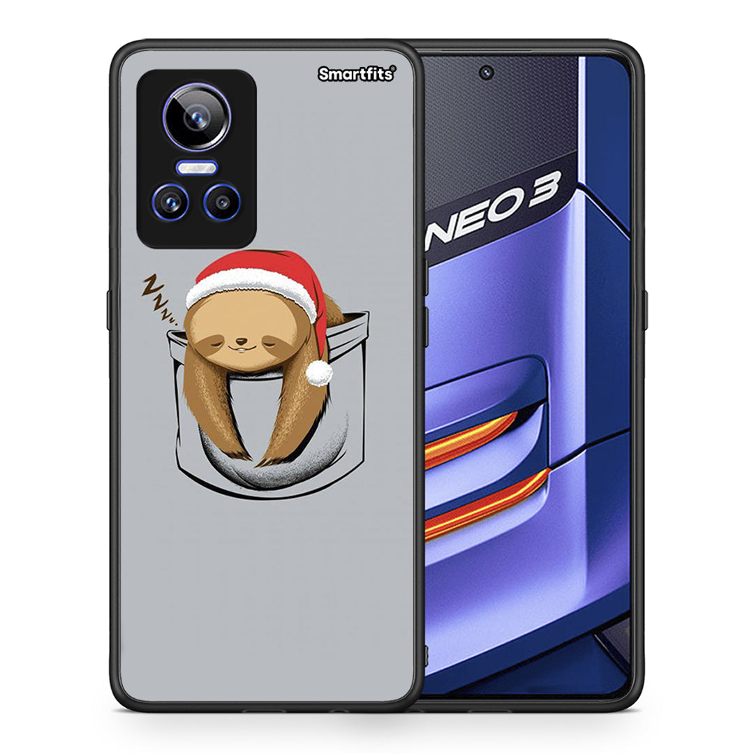 Θήκη Realme GT Neo 3 Xmas Zzzz από τη Smartfits με σχέδιο στο πίσω μέρος και μαύρο περίβλημα | Realme GT Neo 3 Xmas Zzzz case with colorful back and black bezels
