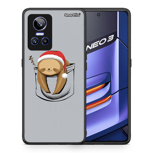 Θήκη Realme GT Neo 3 Xmas Zzzz από τη Smartfits με σχέδιο στο πίσω μέρος και μαύρο περίβλημα | Realme GT Neo 3 Xmas Zzzz case with colorful back and black bezels