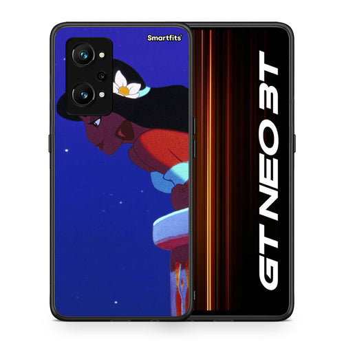 Θήκη Realme GT Neo 3T Alladin And Jasmine Love 2 από τη Smartfits με σχέδιο στο πίσω μέρος και μαύρο περίβλημα | Realme GT Neo 3T Alladin And Jasmine Love 2 case with colorful back and black bezels