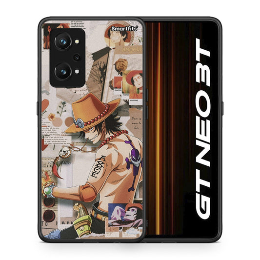 Θήκη Realme GT Neo 3T Anime Collage από τη Smartfits με σχέδιο στο πίσω μέρος και μαύρο περίβλημα | Realme GT Neo 3T Anime Collage case with colorful back and black bezels