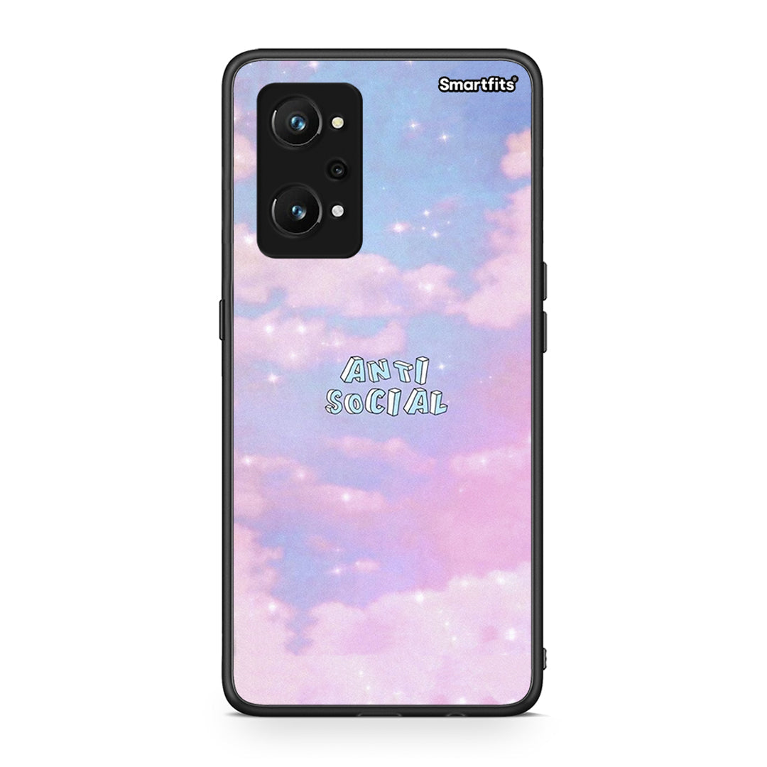 Realme GT Neo 3T Anti Social Θήκη Αγίου Βαλεντίνου από τη Smartfits με σχέδιο στο πίσω μέρος και μαύρο περίβλημα | Smartphone case with colorful back and black bezels by Smartfits