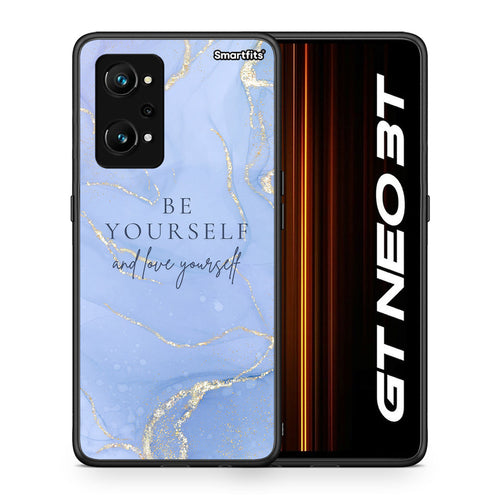 Θήκη Realme GT Neo 3T Be Yourself από τη Smartfits με σχέδιο στο πίσω μέρος και μαύρο περίβλημα | Realme GT Neo 3T Be Yourself case with colorful back and black bezels
