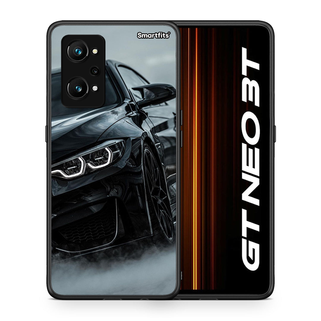 Θήκη Realme GT Neo 3T Black BMW από τη Smartfits με σχέδιο στο πίσω μέρος και μαύρο περίβλημα | Realme GT Neo 3T Black BMW case with colorful back and black bezels